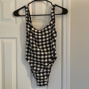 J.crew gingham one piece